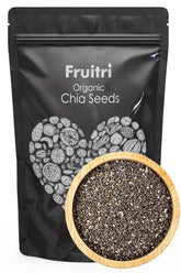 Fruitri Premium Chia Seeds For Weight Manangement Rich In Omega - 3, Supporting Digestive Health & Boost Immunity | 500gm 1.1lbs
